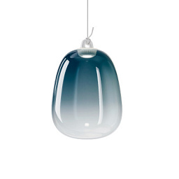 21813 8627 Lodes Oblò SP L LED подвес из выдувного стекла синий