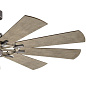 65" Gentry Fan Anvil Iron люстра-вентилятор 300265AVI Kichler — фото 8