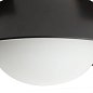 Потолочный светильник Arteriors Glaze Small, чёрная керамика и опаловое стекло — фото 8
