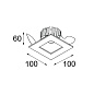 Slide IP55 LED Tre dim RG встраиваемый в потолок светильник Modular