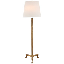 Parish Floor Lamp позолоченное железо с льняным абажуром