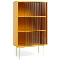 Colour Cabinet Tall, Valchromat, желтый / стеклянные двери