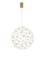 Gold Copper LED 21 Watt 220-240 Volt 2403Lm 3000K IP20 Led Chip: 60 Pcs D: 60 H: 310 cm