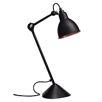 Lampe GRAS - 205 - lampe de table/Noir - intérieur cuivre