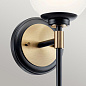 Настенный светильник Benno Kichler KL-BENNO1-BK-CPZ черный и бронза шампань — фото 2