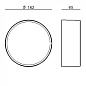CA139DBBWDI Linea Light Tara Mini_R AP PL LED настенный или потолочный светильник в минималистичном стиле чёрный — фото 3