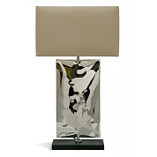 Small Waterfall Lamp Polished Steel - Slate base Porta Romana