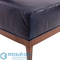 Laurette Ottoman Indigo Leather Dark Walnut оттоманка Arteriors 8103 — фото 6