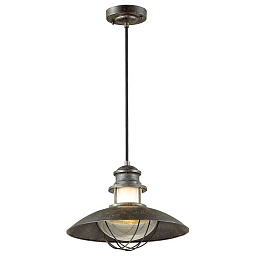 4164/1 Odeon Light Dante подвесной светильник с металлическим абажуром коричневого цвета