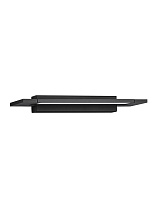 Sandy Black Steel, Aluminium & Acrylic LED 10Watt 220-240Volt 650Lm IP44 3000-4000K CCT by Dip Switch L:36 W:10 H:4 cm
