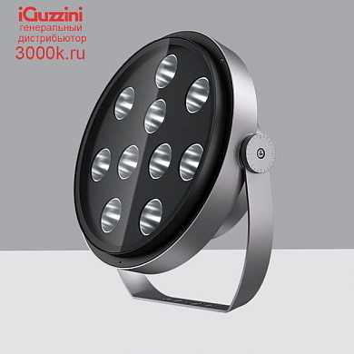 EV93 Agorà iGuzzini Spotlight with bracket - Warm White LED - Integrated Ballast - Flood optic - Ta 25