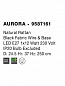 9587161 AURORA Novaluce светильник LED E27 1x12Вт 230В IP20