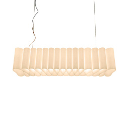 FN3270S100-10E30 Foscarini Pli подвесной светильник с линейным корпусом и рифлёным рассеивателем