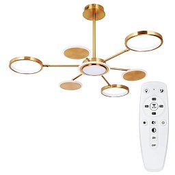A1363PL-6PB Arte Lamp SIENNA люстра с кольцевыми плафонами золотистого оттенка