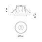 330611/10 Vibia Circle Trim Wide Ø 7 см - 3306 утопленный точечный светильник — фото 1