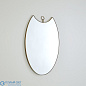 Shield Mirror with Gold Metal Frame Global Views зеркало