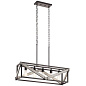 Barrington 32" 5 Light Linear Chandelier Anvil Iron  люстра 82346 Kichler