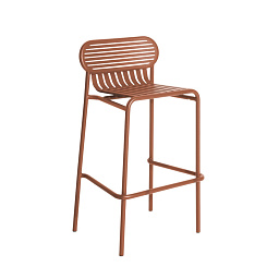 M0745413 WEEK-END Petite Friture Барный стул садовый металлический терракотовый H80
