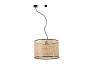 64315-49 MAMBO BLACK PENDANT LAMP E27 ø450*313ø450 RATTAN L подвесной светильник Faro barcelona