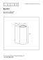 27863/02/97 Lucide Boogy уличный настенный светильник цилиндрической формы коричневого цвета — фото 2