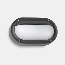 Wall fixture IP65 Basic Oval Technopolymer LED 7.5W 3000K Metallic black 371lm