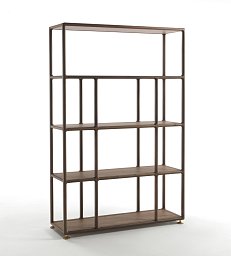 Книжный стеллаж Biblo Porada из массива ореха BIBLO-L0N0AC