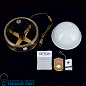 ALT WIEN Orion настольная лампа LA 4-1125/1/250 Patina/480 opal-glanzend латунь