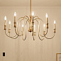 Karthe 9 Light Chandelier Natural Brass люстра 52471NBR Kichler — фото 2