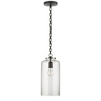 Katie Cylinder Pendant бронза с прозрачным стеклом