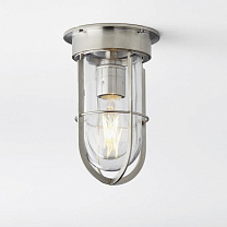 DOCKLIGHT CEILING vintage brass clear glass