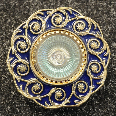 Kolarz Vivara 0387.10.B точечный светильник золото 24 карата синий ø10cm 1 лампа gu10