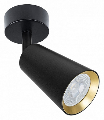 накладной потолочный спот черного цвета с направленным светом