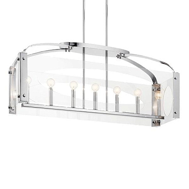 Pytel 7 Light Linear Chandelier Chrome люстра 52023CH Kichler