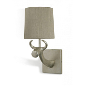 Cow Bathroom Wall Light Burnished Silver Porta Romana