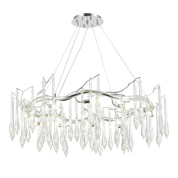 SL1660.103.12 ST-Luce Trifoni подвесной светильник с каплевидными элементами из стекла на металлическом основании