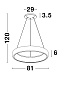 8105609 ALBI Novaluce светильник LED 80Вт 230В 4000Lm 3000K IP20