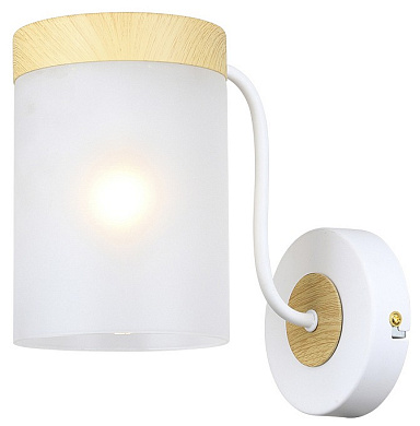 настенный светильник бра с цилиндрическим плафоном на основании