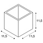 148018 SLV PLASTRA CUBE QT14 WL white настенный кубический светильник — фото 31