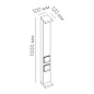 Ландшафтный светильник с розетками FAROS SK1000 8.27 Led Technology — фото 1