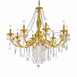 Kolarz PISANI CRYSTAL 1301.88.15.SpT люстра французское золото ø101cm высота 100cm мин. высота 120cm макс. высота 180cm 8 ламп e14