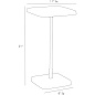 4387 Kaela Square Accent Table Arteriors боковой стол — фото 3