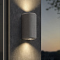 Уличный настенный светильник Astro Lighting Brixham Twin угольный бетон — фото 5