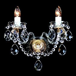 PP-598 Patinas lighting Temse хрустальное бра на две свечи
