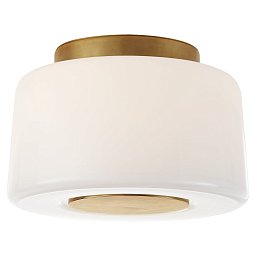 BBL4105SB-WG Visual Comfort Acme встраиваемый потолочный светильник с матовым стеклом и латунным ободом