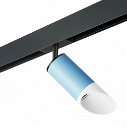 PRO43536 Lightstar Rullo трековый светильник голубого оттенка с рассеивающим элементом для однофазного шинопровода