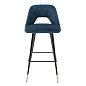 112056 Bar Stool Avorio roche blue velvet Eichholtz