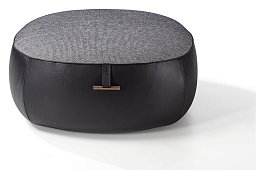 Пуф Lagom Porada с ручкой из ореха