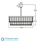 Two Tier Drum люстра Bella Figura CL441 75 CLEAR