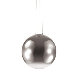 161327 Ideal lux Mapa подвесной светильник с зеркальным шаровым плафоном из хромированного металла