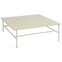 Rebar Coffee Table 100×104 см, каркас Alabaster / бежевый мрамор